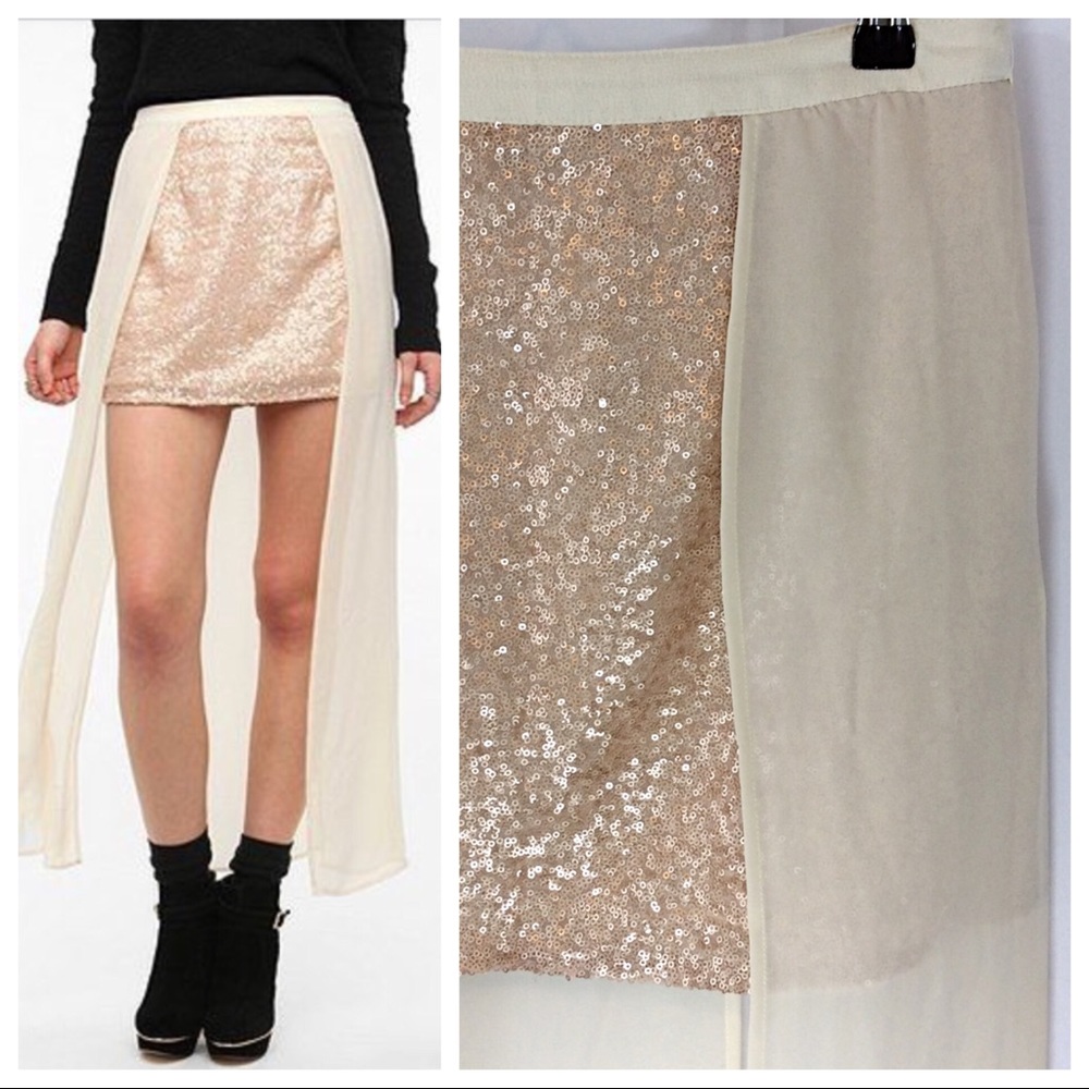 Sparkle & Fade Sequin Chiffon Skirt